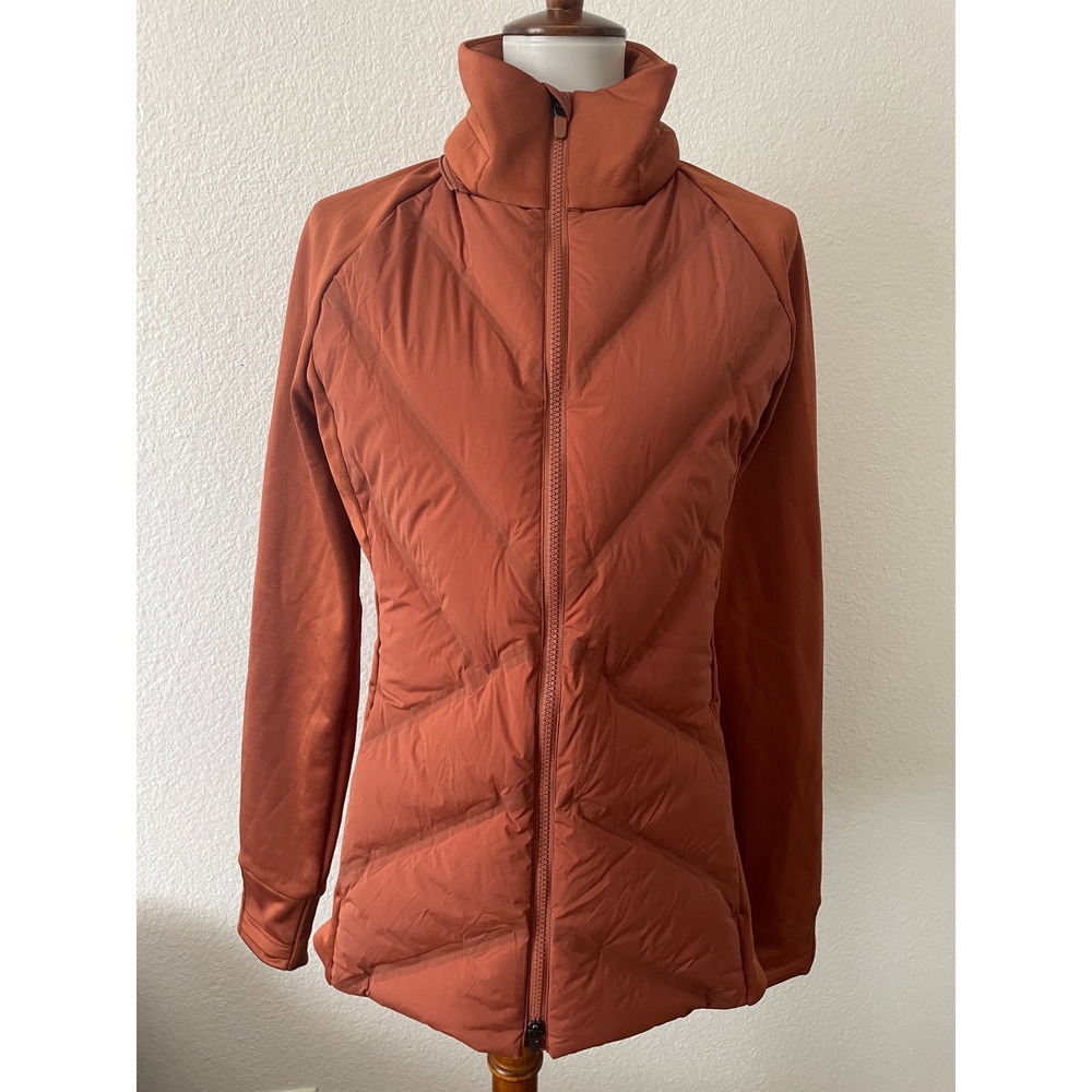 Athleta Inlet Jacket Women MT Hybrid Down Quilted Puffer